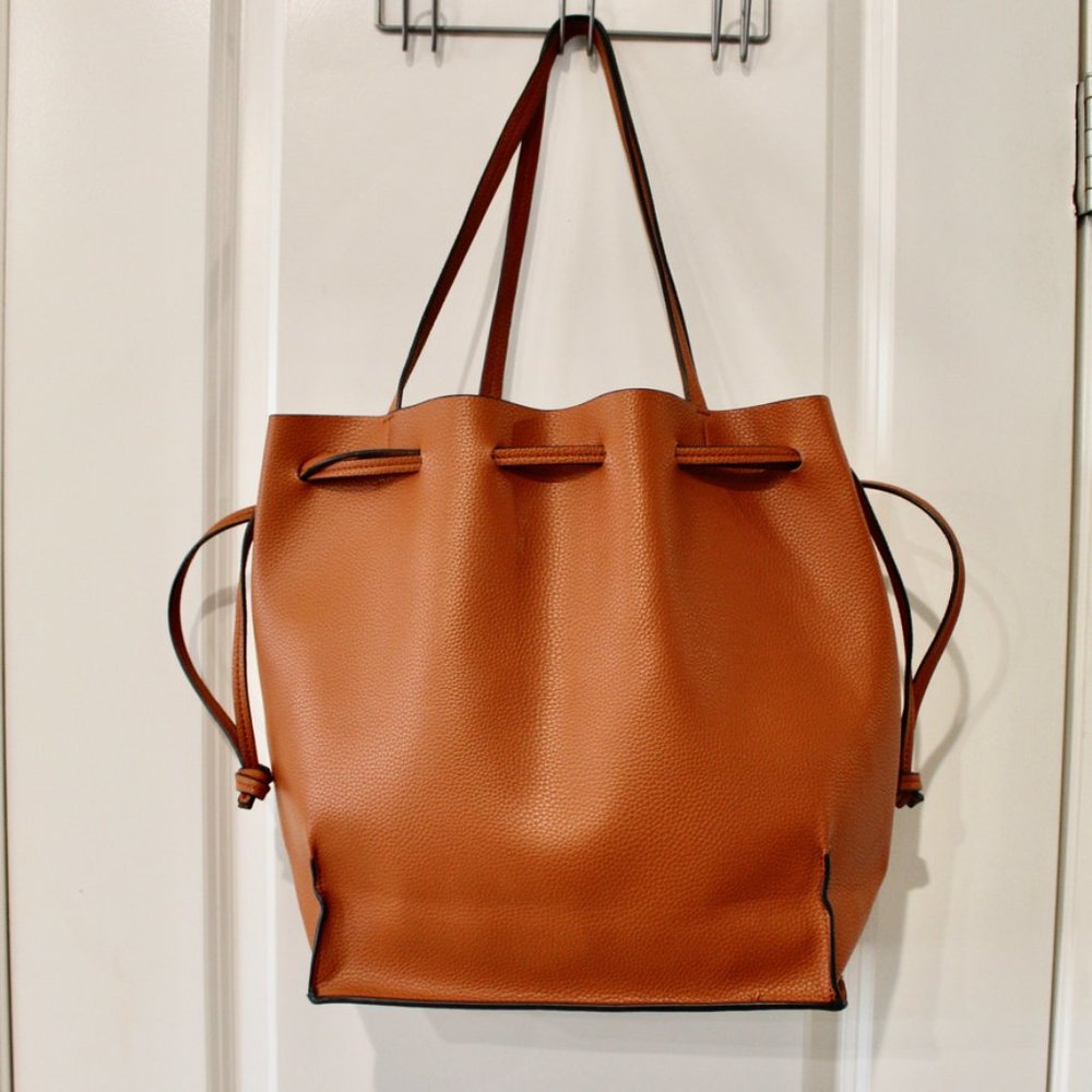Cognac Drawstring bag - Picture 3 of 5